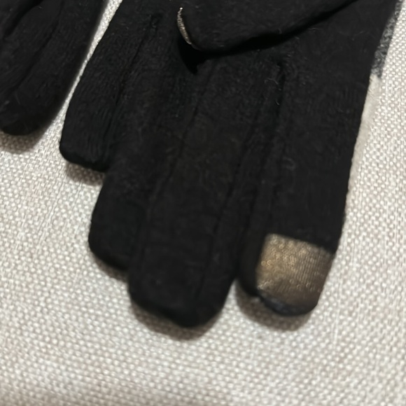 Bass & Co brand Wool Gloves-Classic Buffalo Plaid in Black & White-Sz S-EUC - Picture 5 of 11